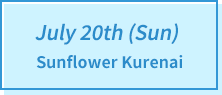 July 20th (Sun.) Sunflower Kurenai